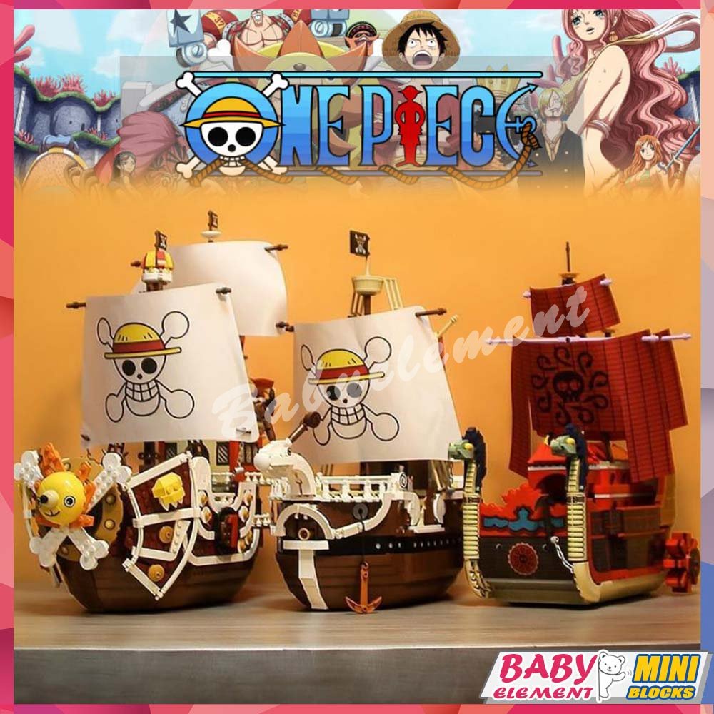 Bloques De Construcci N De Una Pieza Barco Pirata Luffy Polar Diver