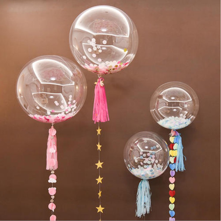 12 18 20 24 36 Pulgadas Globo Romántico BOBO Transparente OVAL Shopee