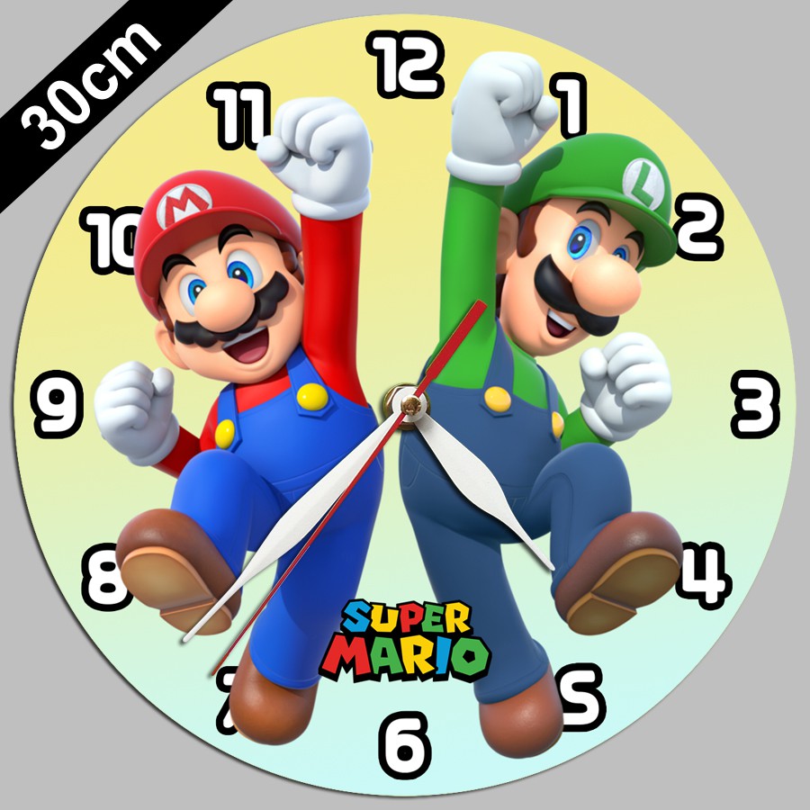 Reloj De Pared Super Mario Personalizado El Reloj De Leyenda Cm