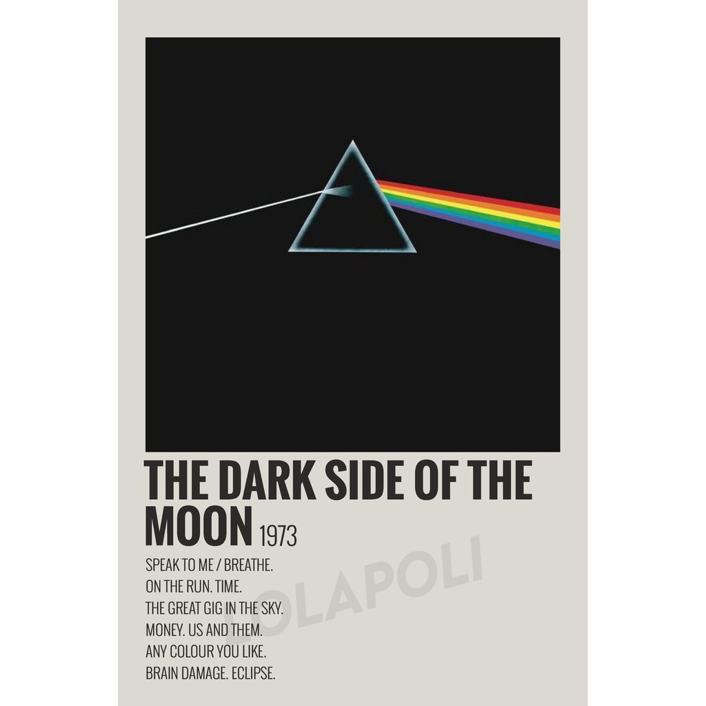 Portada Del Lbum El Lado Oscuro De La Luna Pink Floyd Shopee M Xico