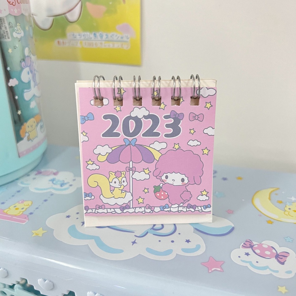 Calendario De Dibujos Animados Escritorio Port Til Mini Lindo