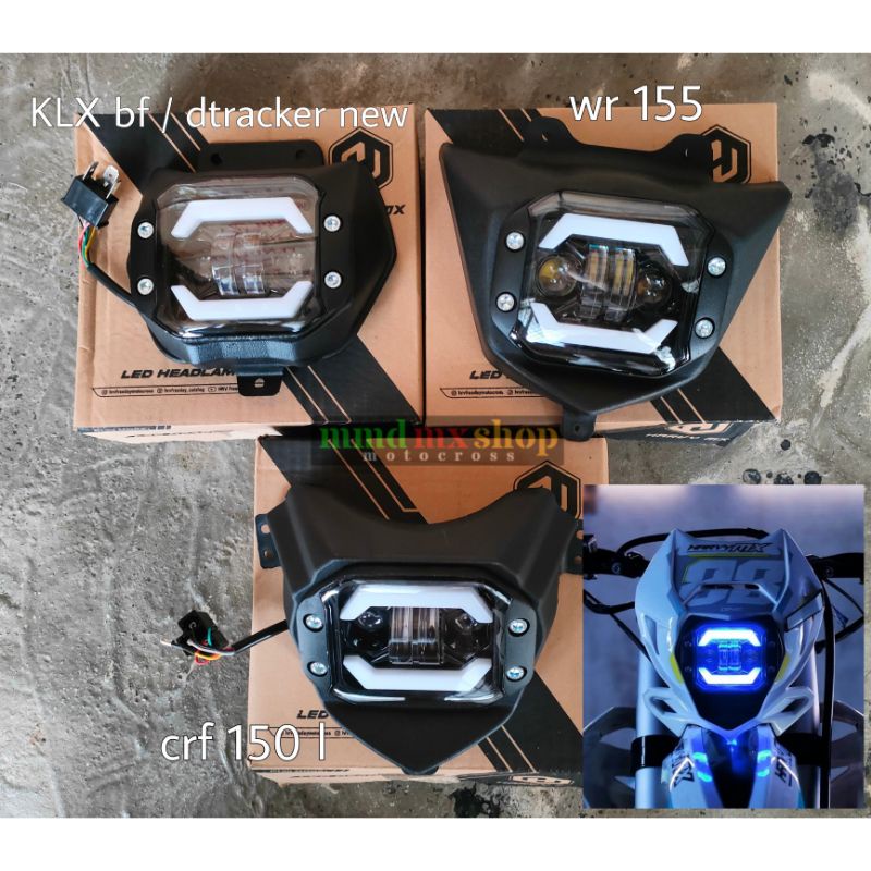 Klx Bf Reflector De Faros Delanteros Dtracker Nuevo Crf 150 L Wr 155