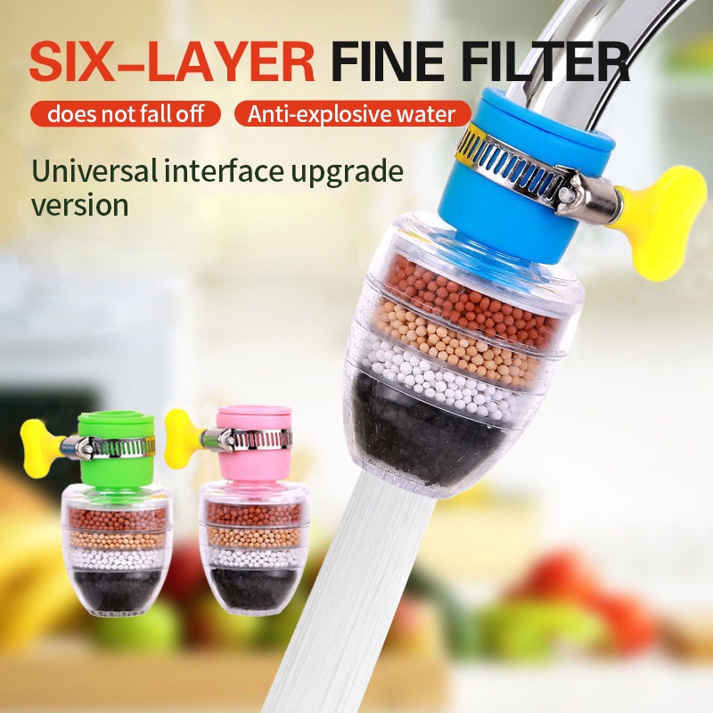 Universal Grifo Filtro De Carbón Activado Cocina Limpieza De Agua