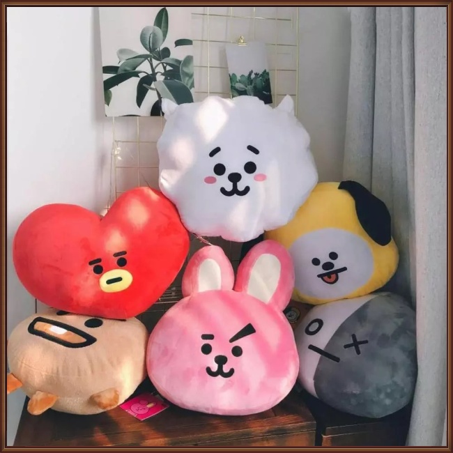 Jaz KPOP BTS Almohada De Peluche De Dibujos Animados SHOOKY RJ COOKY