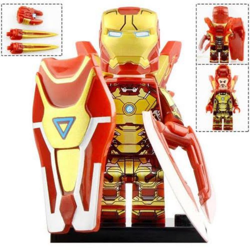 Lego minifigura super héroe iron man MK42 lego vengadores marvel robot