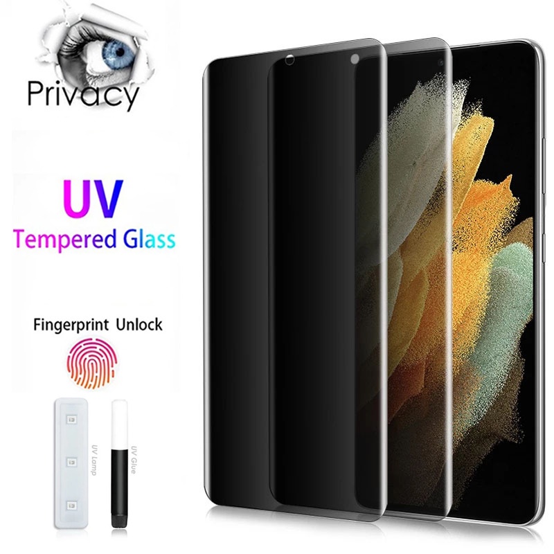 Vidrio Templado De Privacidad Mate UV Para Samsung Ss Galaxy S24 S23