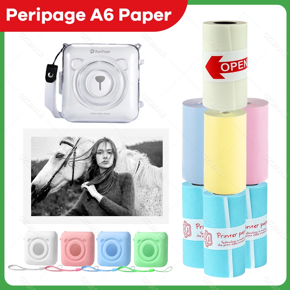 Peripage A Impresora T Rmica Papel Todo Color Blanco Pegatina En Oso