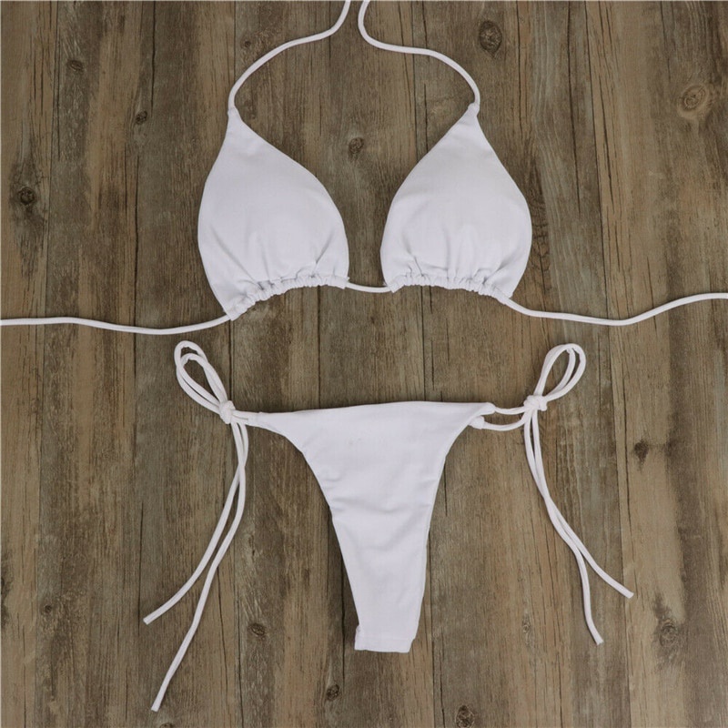 Sexy mujer Bikini brasileño traje De baño Push up Bra Bikini Set dos