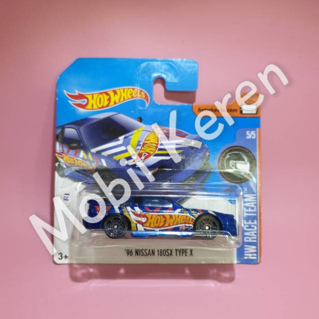 Hot Wheels Tarjeta Corta HW Race Team Nissan SX Tipo X Azul Shopee México