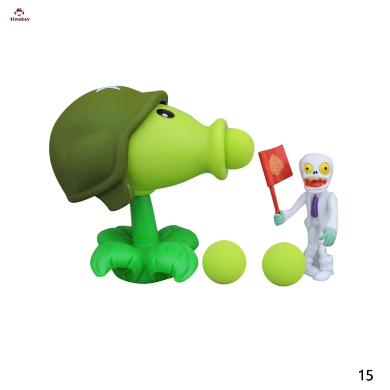 Juego Pvz Plants Vs Zombies Peashooter Pvc Figura De Acci N Modelo