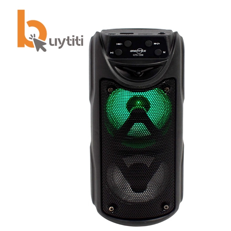 Bocina Portátil 3 x 2 Con Bluetooth radio FM lector USB y micro SD