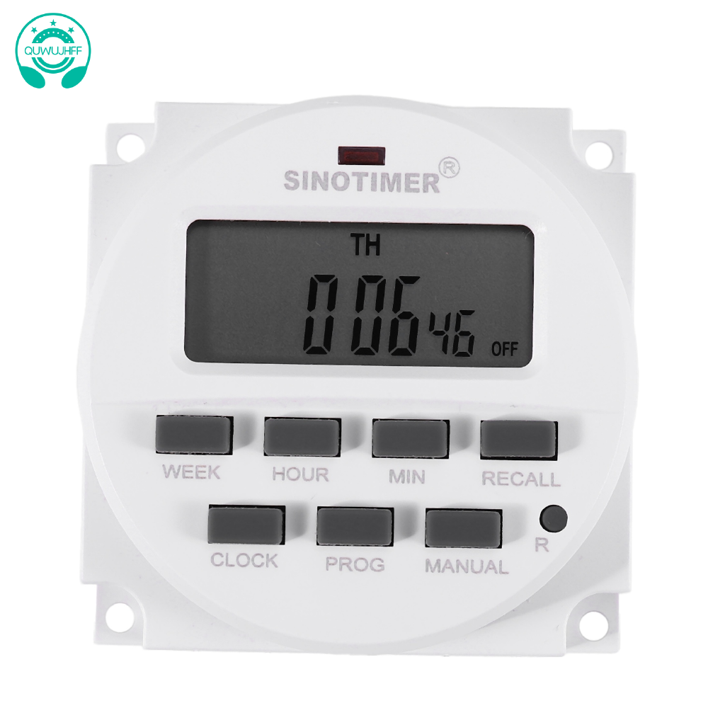 Sinotimer Tm618H 2 220V Ac Interruptor De Tiempo Digital Voltaje De