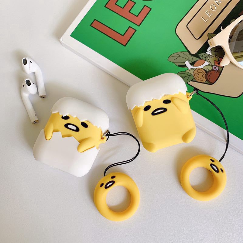 Airpods Pro Cute Cartoon Gudetama Airpods Silicone Cover Japanese Anime