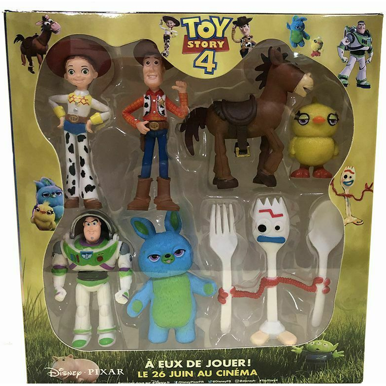 Movie Toy Story 4 Juguetes Woody Buzz Lightyear Jessie Forky Pvc Figura