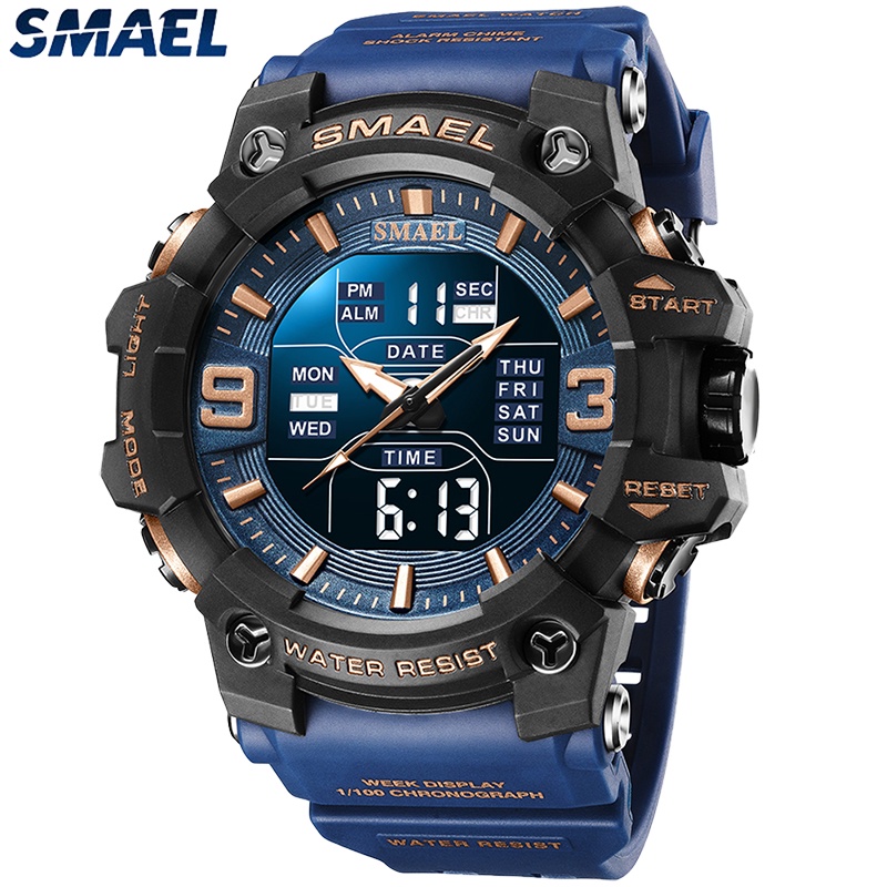 Smael Original Hombres Reloj Digital Impermeable Top Marca Deporte