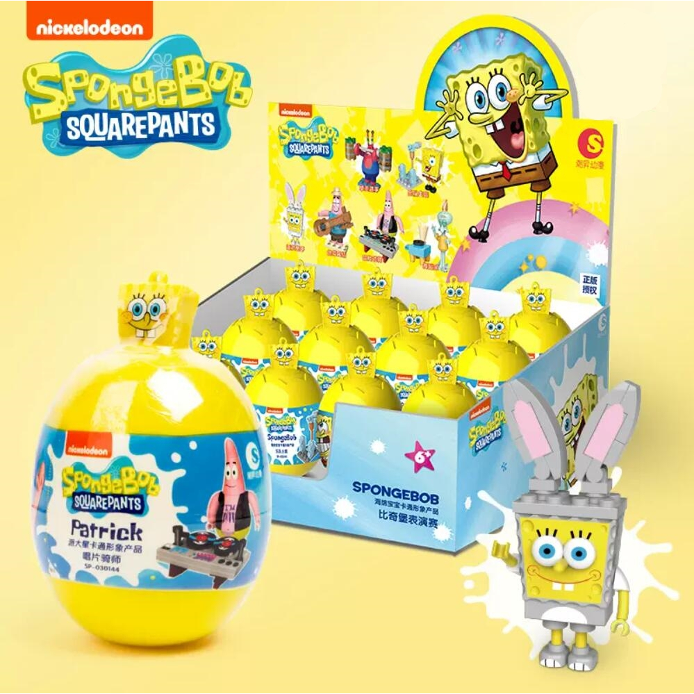 Bob Esponja Squarepants nickelodeon Bloques De Construcción Bikini Fondo Exposición Gachapon