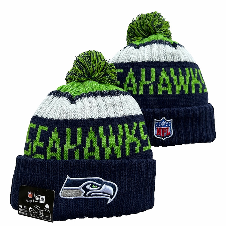 Nfl Equipo Seattle Seahawks Bordado Beanies Gorra Gorro Unisex