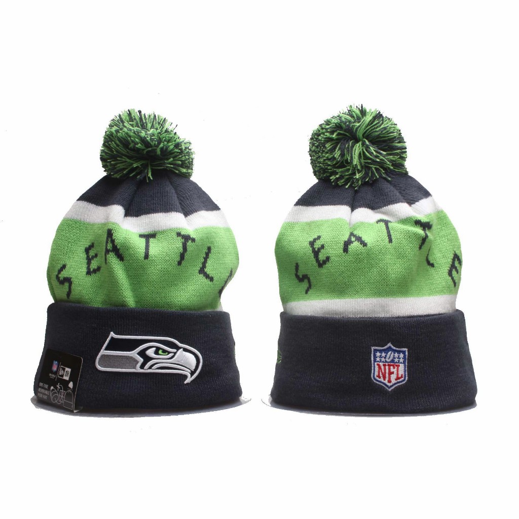 Nfl Equipo Seattle Seahawks Bordado Beanies Gorra Gorro Unisex