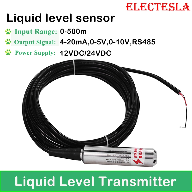 Sensor De Nivel De Agua Del Tanque Sumergible 4 20ma 0 10V RS485