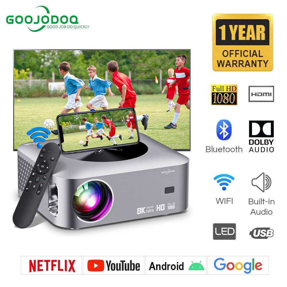 Goojodoq Proyector Wifi K Full Hd P Lm Soporte Android