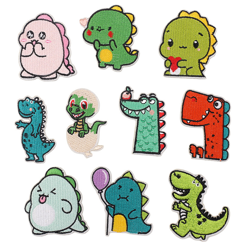 Kawaii Bebé Dinosaurio Lindo Animales De Dibujos Animados Bordado