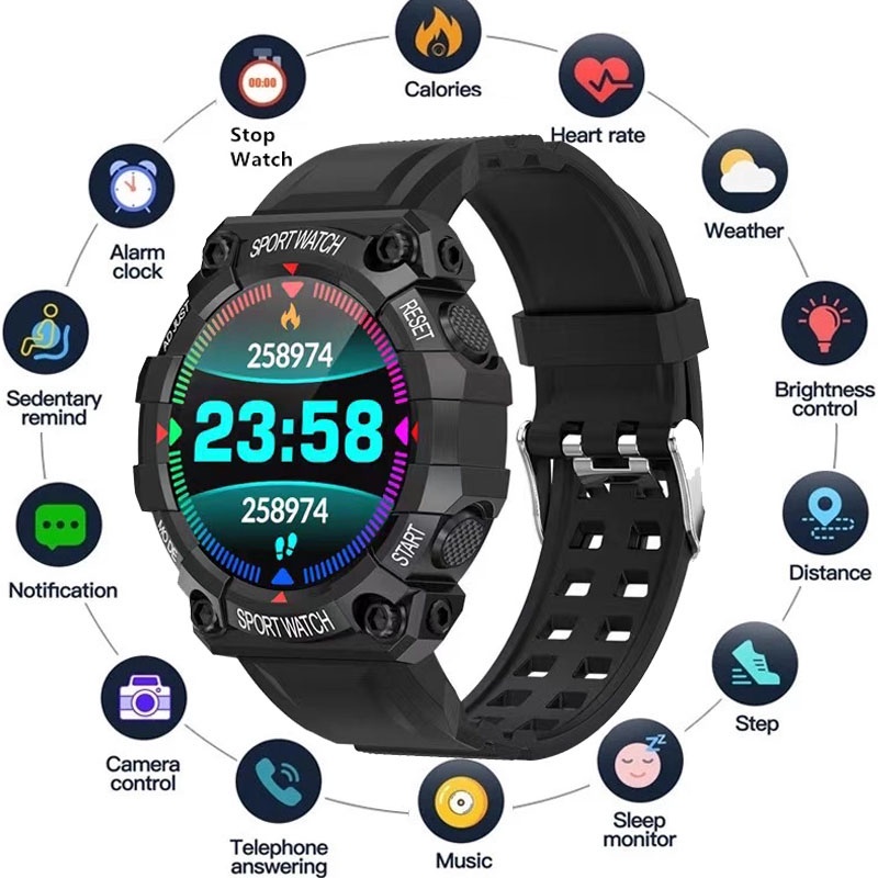 Fd S Nuevo Reloj Inteligente Para Hombres Y Mujeres Bluetooth Touch