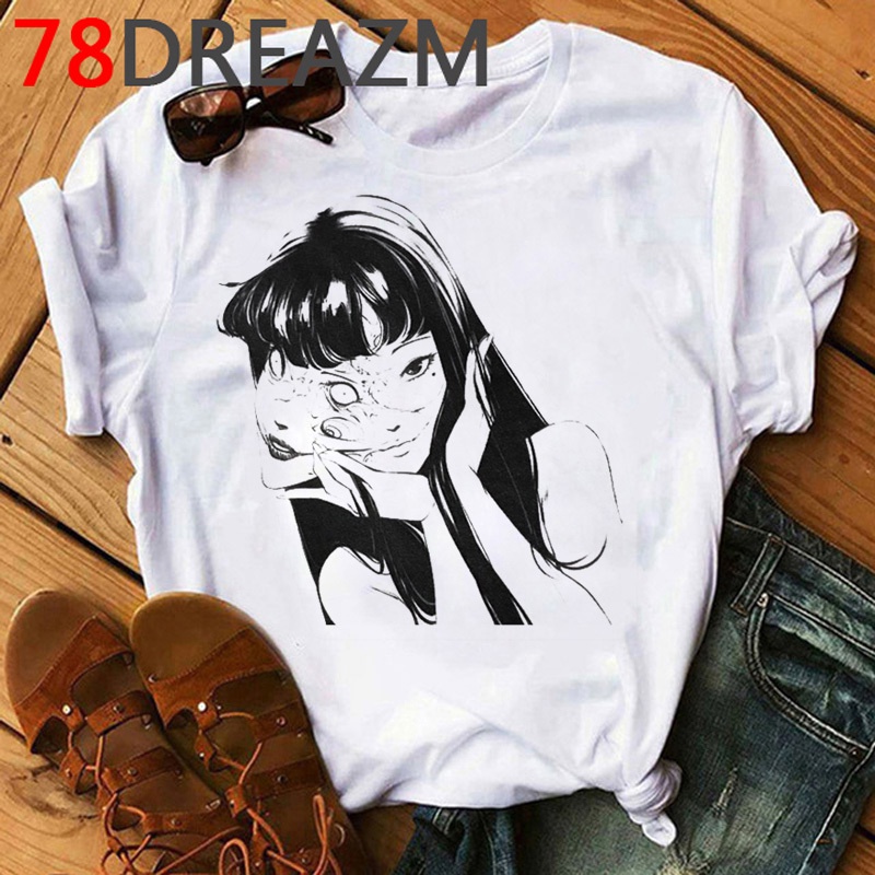 Junji Ito Tomie Shintaro Kago Chica Camiseta Mujeres Gr Fico Camisetas