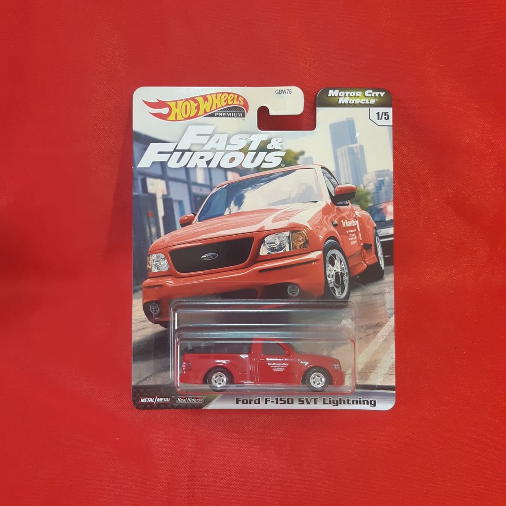 Hot Wheels Premium Ford F 150 SVT Lightning Fast Furious Motor City