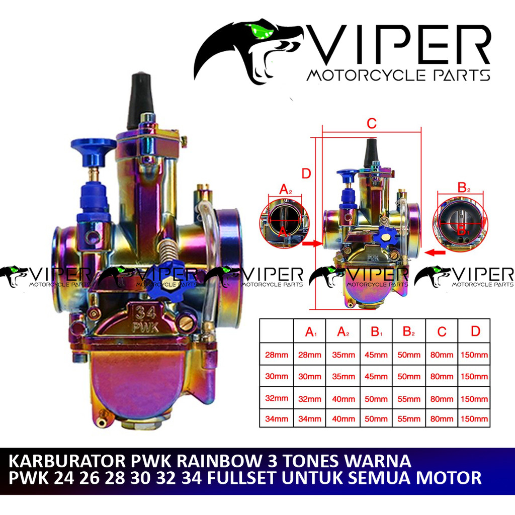 Supra Carburador Pwk Pelangi Arco Iris Chorro De