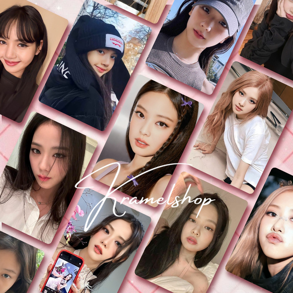 Blackpink JENNIE JISOO LISA ROSE KPOP Colección De Tarjetas