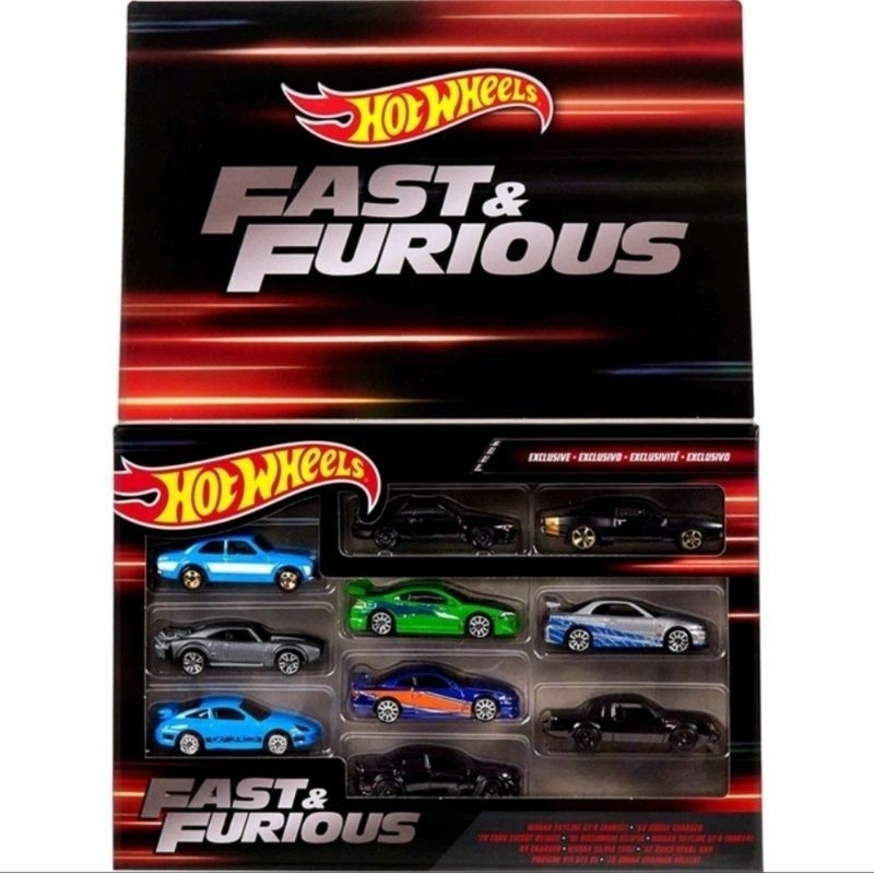 Hotwheels Fast Furious Pack Juego De Caja Exclusivo Contenido Hot