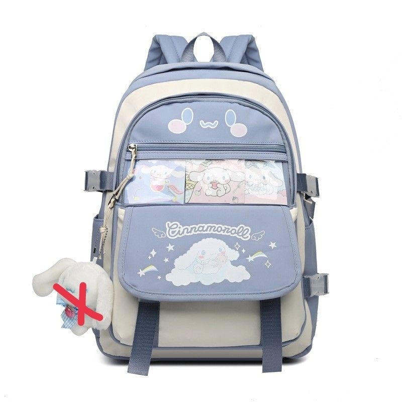 Niños Mochila Trolley Bolsa cinnamoroll Maleta De Empuje KUROMI Bolsas