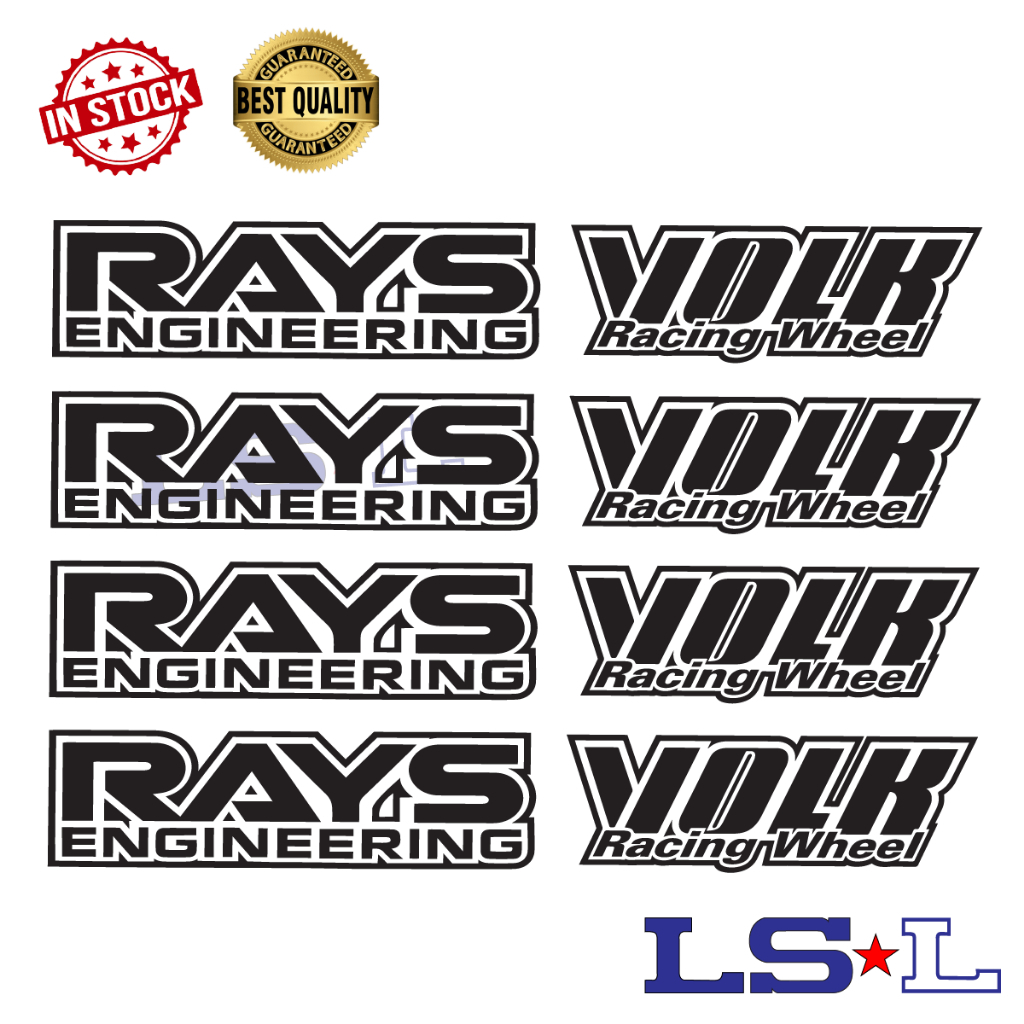 Pegatina De Llanta RAYS VOLK RACING TE37 1SET 8PCS Shopee México