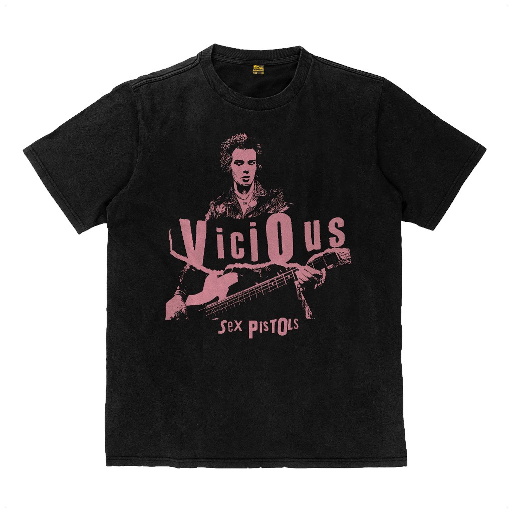 Sid Vicious Sex Pistols Band Punk Rock Camiseta Gruesa Shopee México