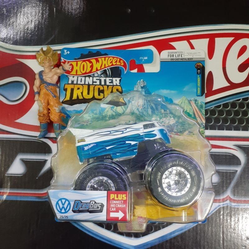 Hot Wheels Monster trucks Volkswagen dragbus Azul Shopee México