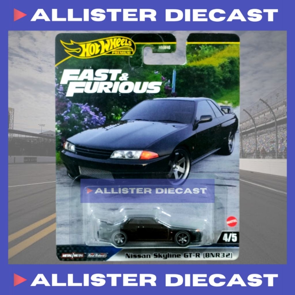 Premium Hot Wheels Nissan Skyline GTR BNR Fast Furious Hotwheels R Rápido Y Furioso R