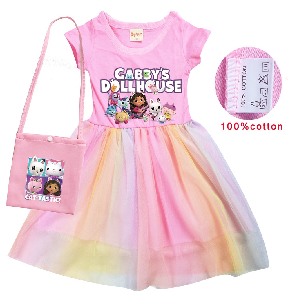 Gabbys Dollhouse Girl Cat Tastic Cosplay Disfraces Ni As Vestidos Bolsa