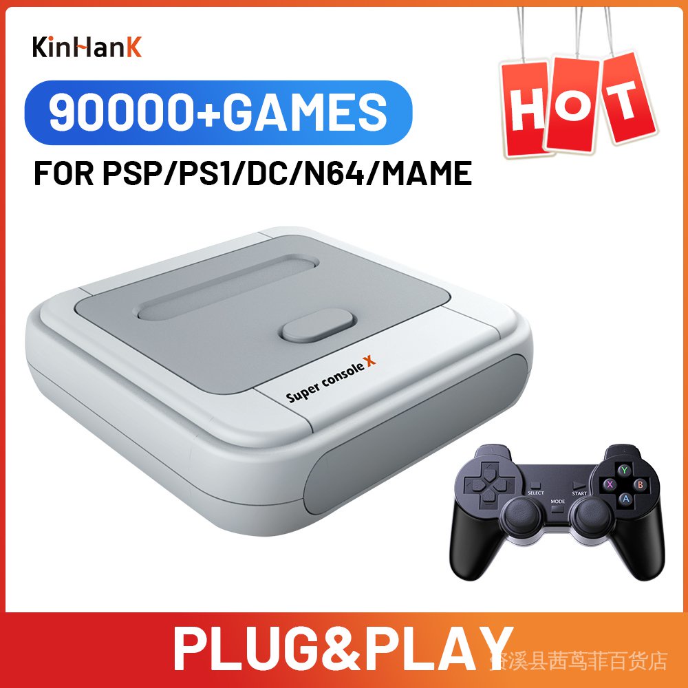 Consola De Juego Retro Kinhank Super X Con 117000 Videojuegos Para PSP