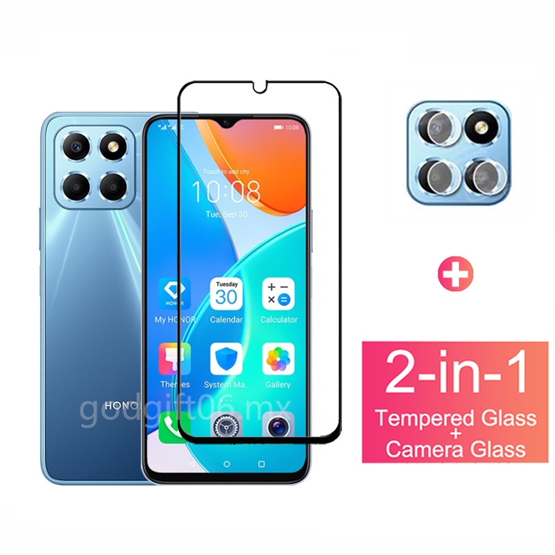 Mica Protector De Pantalla Vidrio Cristal Templado 9D 2 En 1 Para Honor