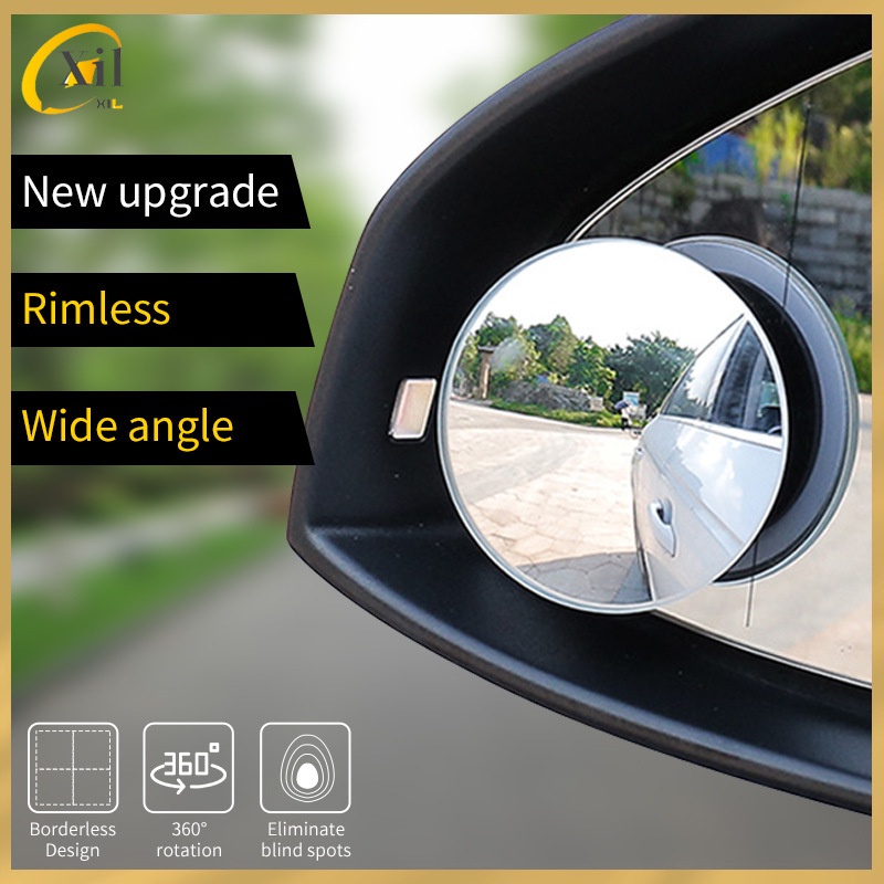 360 Grados Hd Punto Ciego Ajustable Coche Espejo Retrovisor Convexo