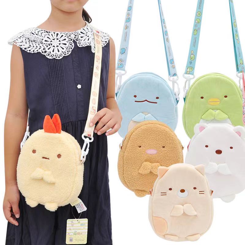 Sumikko Gurashi San X Bolsa De Felpa De Dibujos Animados Ni Os Hombro