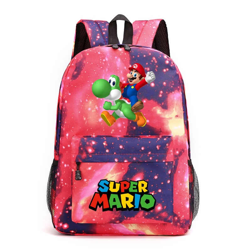 Mochila Super Mario Bros Mochilas Escolares Anime De Hombro Con