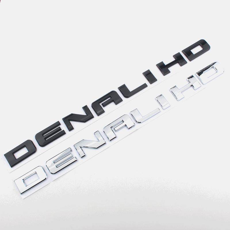 Para GMC DENALI HD Letter Logo Auto Tuning Emblema Insignia Trasera