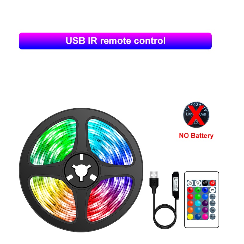 GBKOF USB RGB LED Tira De Luces 5050 Cinta Bluetooth Diodo Fita Luses