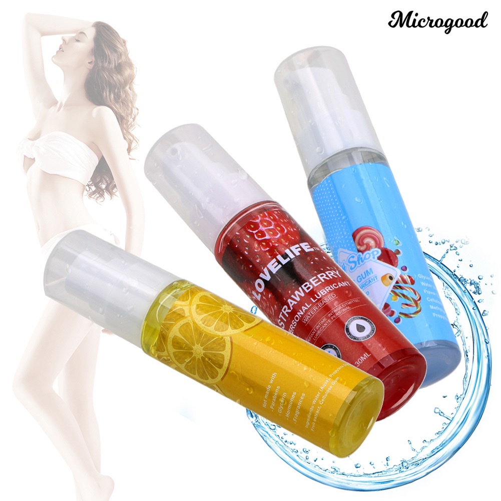 MG 30ml Lubricante Vaginal Anal Comestible Con Sabor A Limón Fresa De