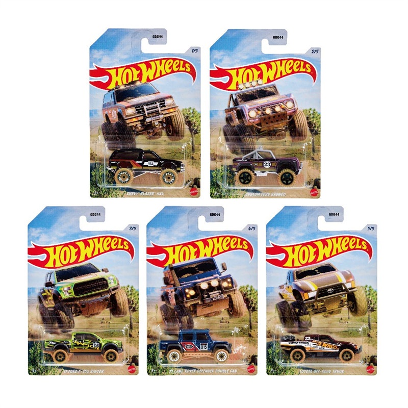 Hot Wheels Cars Desert Rally Racing Land Rover Ford Raptor Toyota 1 64 Metal Fundido A Presión