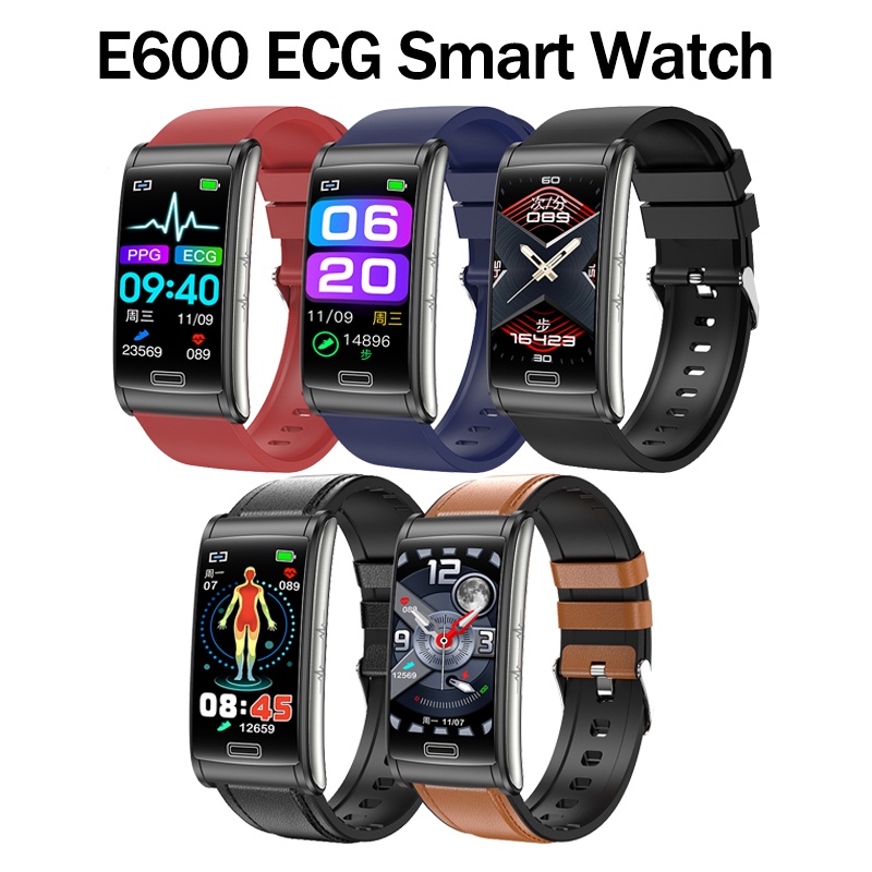 E600 ECG PPG HRV Reloj Inteligente No Invasivo De Glucosa En Sangre