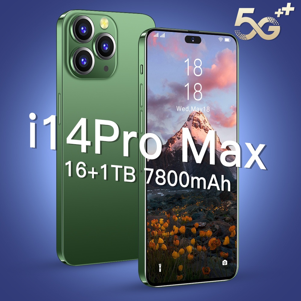 Smartphone 5G Murah i14 Pro Max 6 8 pulgadas teléfono móvil Android