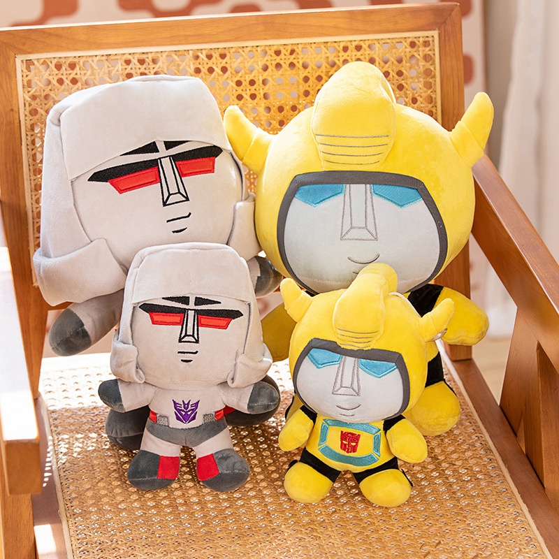 Lindo Transformers Peluche Juguete Bumblebee Megatron Plushies De