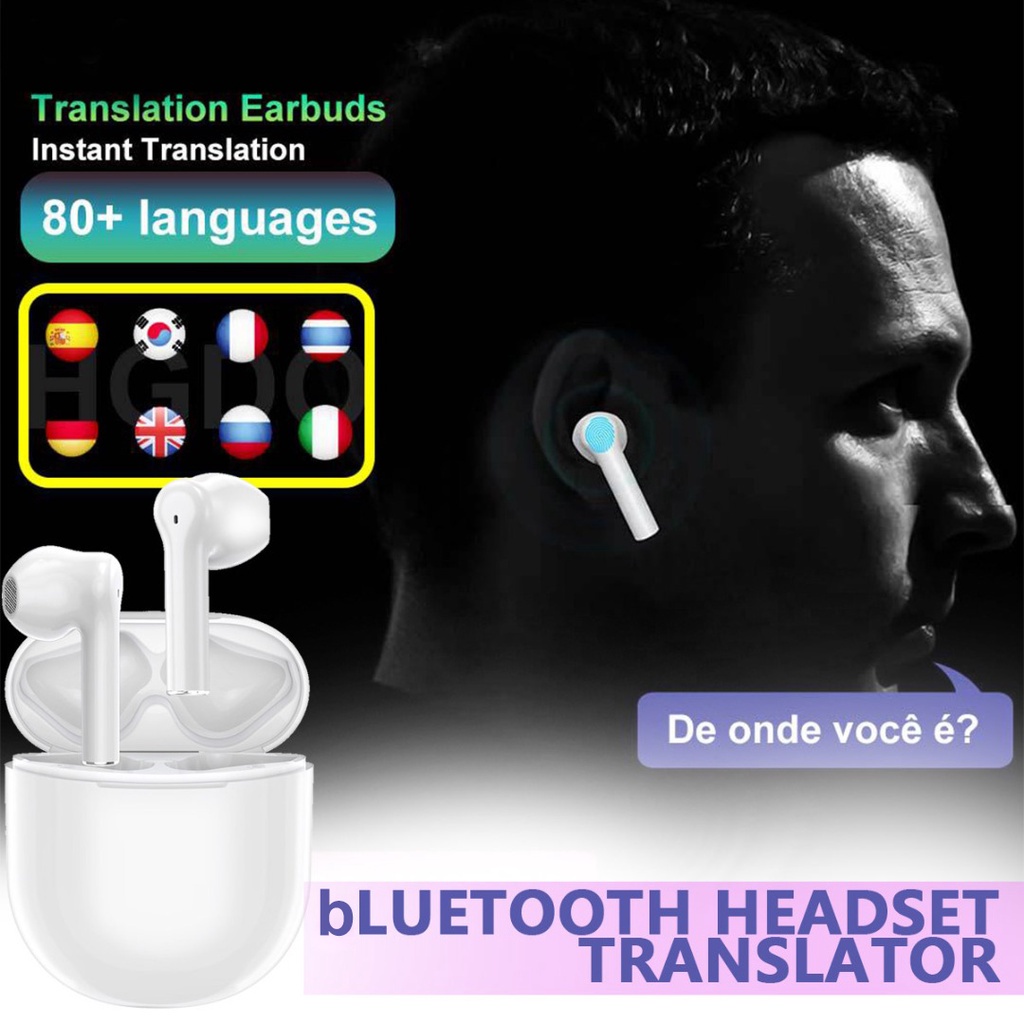 Traductor De Idiomas Auriculares Voz Instantáneo Dispositivo